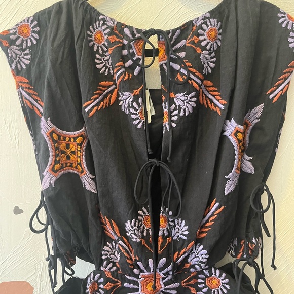 NWT Free People Sardinia Sun Mini Dress size 10 - Picture 12 of 14